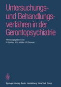 Cover: Untersuchungs- und Behandlungsverfahren in der Gerontopsychiatrie - Springer