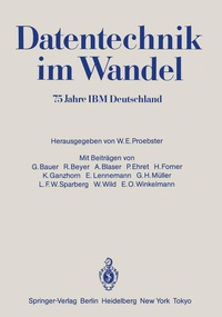Enlarge image Cover: Datentechnik im Wandel - Springer