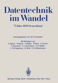 Enlarge image Cover: Datentechnik im Wandel - Springer