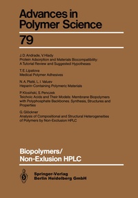 Enlarge image Cover: Biopolymers/Non-Exclusion HPLC - Springer