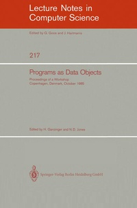 Enlarge image Cover: Programs as Data Objects - Springer