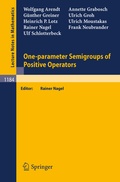 Cover: One-parameter Semigroups of Positive Operators - Springer