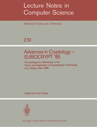 Abbildung von: Advances in Cryptology - EUROCRYPT '85 - Springer