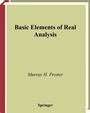 Cover: Basic Elements of Real Analysis - Springer