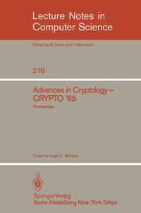 Enlarge image Cover: Advances in Cryptology - Springer