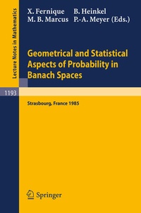 Enlarge image Cover: Geometrical and Statistical Aspects of Probability in Banach Spaces - Springer
