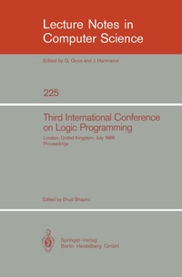 Enlarge image Cover: Third International Conference on Logic Programming - Springer