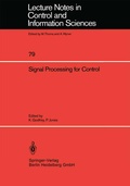 Cover: Signal Processing for Control - Springer