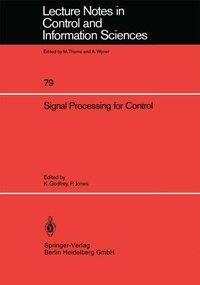 Enlarge image Cover: Signal Processing for Control - Springer