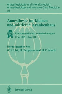 Abbildung von: Anaesthesie im kleinen und mittleren Krankenhaus - Springer