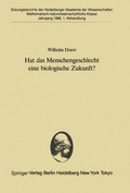 Cover: Hat das Menschengeschlecht eine biologische Zukunft? - Springer