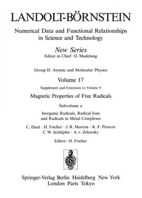 Abbildung von: Inorganic Radicals, Radical Ions and Radicals in Metal Complexes / Anorganische Radikale, Radikalionen und Radikale in Metallkomplexen - Springer