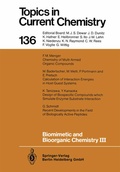 Cover: Biomimetic and Bioorganic Chemistry III - Springer
