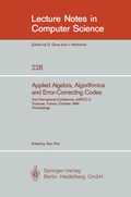 Cover: Applied Algebra, Algorithmics and Error-Correcting Codes - Springer