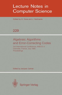 Enlarge image Cover: Algebraic Algorithms and Error-Correcting Codes - Springer