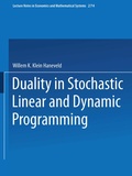 Cover: Duality in Stochastic Linear and Dynamic Programming - Springer