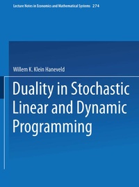 Enlarge image Cover: Duality in Stochastic Linear and Dynamic Programming - Springer