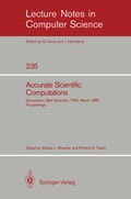 Cover: Accurate Scientific Computations - Springer