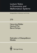 Cover: Estimation of Disequilibrium Models - Springer