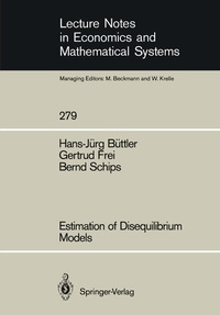Enlarge image Cover: Estimation of Disequilibrium Models - Springer