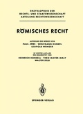 Cover: R&ouml;misches Recht - Springer
