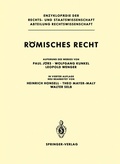 Cover: R&ouml;misches Recht - Springer