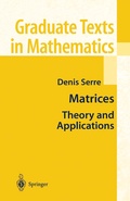Cover: Matrices - Springer