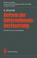 Cover: Reform der Unternehmensbesteuerung - Springer