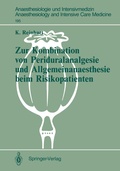 Abbildung von: Zur Kombination von Periduralanalgesie und Allgemeinanaesthesie beim Risikopatienten - Springer