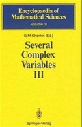 Cover: Several Complex Variables III - Springer