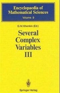 Abbildung von: Several Complex Variables III - Springer