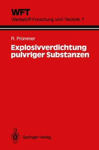 Abbildung von: Explosivverdichtung pulvriger Substanzen - Springer