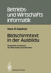 Enlarge image Cover: Bildschirmtext in der Ausbildung - Springer