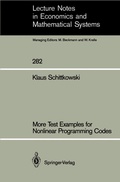 Cover: More Test Examples for Nonlinear Programming Codes - Springer