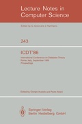 Cover: ICDT'86 - Springer