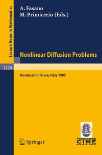 Enlarge image Cover: Problems in Nonlinear Diffusion - Springer