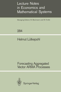 Enlarge image Cover: Forecasting Aggregated Vector ARMA Processes - Springer