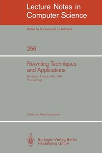 Enlarge image Cover: Rewriting Techniques and Applications - Springer