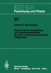 Abbildung von: Ergonomische Gestaltung von Rotationsstellteilen für grob- und sensomotorische Tätigkeiten - Springer