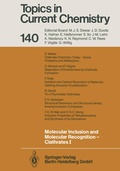 Cover: Molecular Inclusion and Molecular Recognition - Clathrates I - Springer