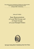 Cover: Tame Representations of Local Weil Groups and of Chain Groups of Local Principal Orders - Springer