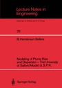 Cover: Modeling of Plume Rise and Dispersion - The University of Salford Model: U.S.P.R. - Springer