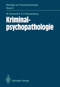 Abbildung von: Kriminalpsychopathologie - Springer