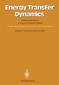 Cover: Energy Transfer Dynamics - Springer