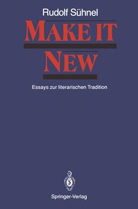 Enlarge image Cover: Make it New - Springer