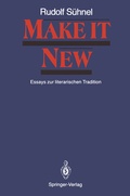 Cover: Make it New - Springer
