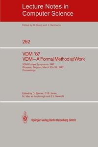 Abbildung von: VDM '87. VDM - A Formal Method at Work - Springer