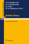 Cover: Number Theory - Springer