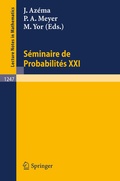 Cover: Seminaire de Probabilites XXI - Springer