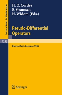 Enlarge image Cover: Pseudo-Differential Operators - Springer